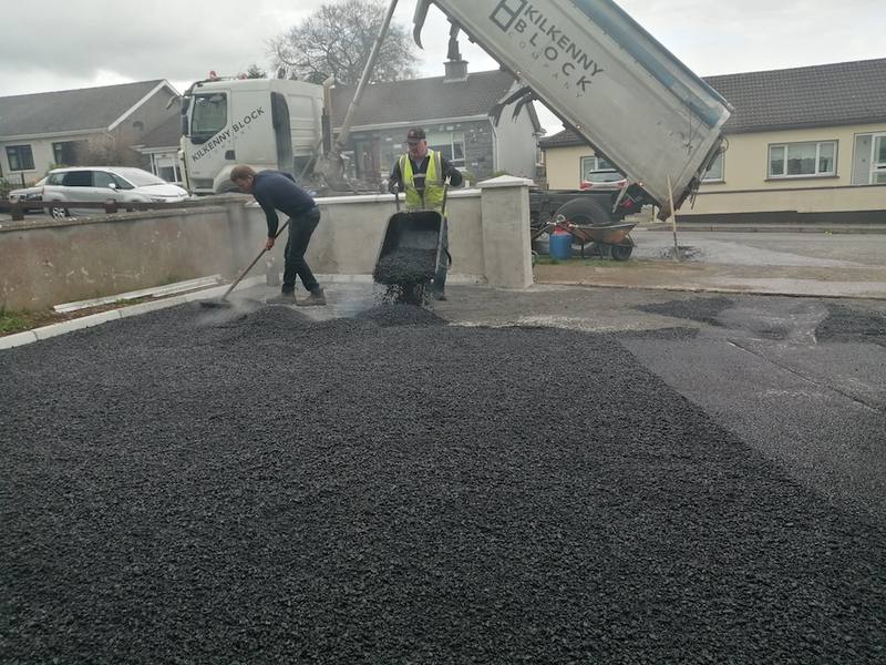 Ardnore: the second load tipped by the widened entrance