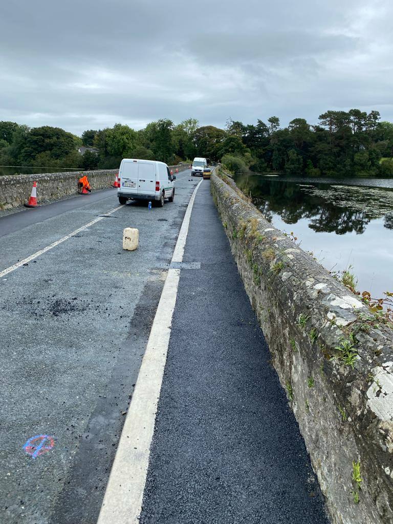 Footpaths job in Wicklow: the path along the bridge