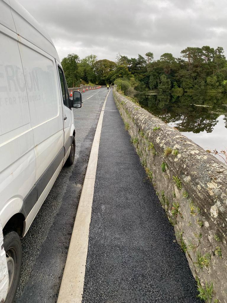 Footpaths job in Wicklow: the finished path